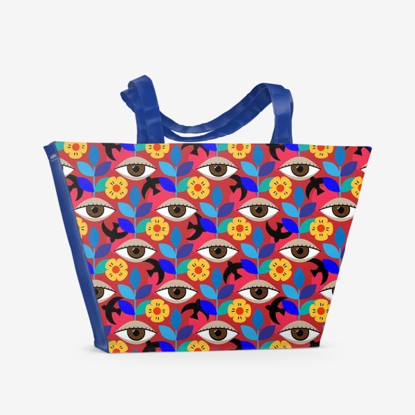 Пляжная сумка «Карие глаза»