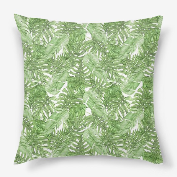 Подушка «Тропическая зелень»