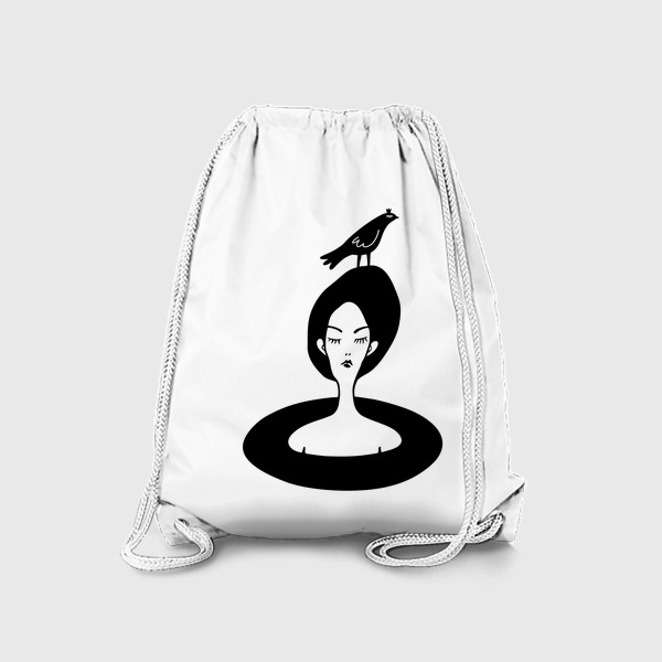 Рюкзак «девушка и птица»