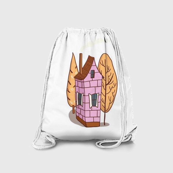 Рюкзак «Розовый Домик в лесу»