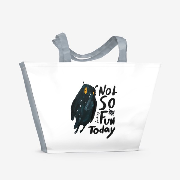 Пляжная сумка «черная сова»