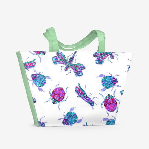 Пляжная сумка «насекомые»