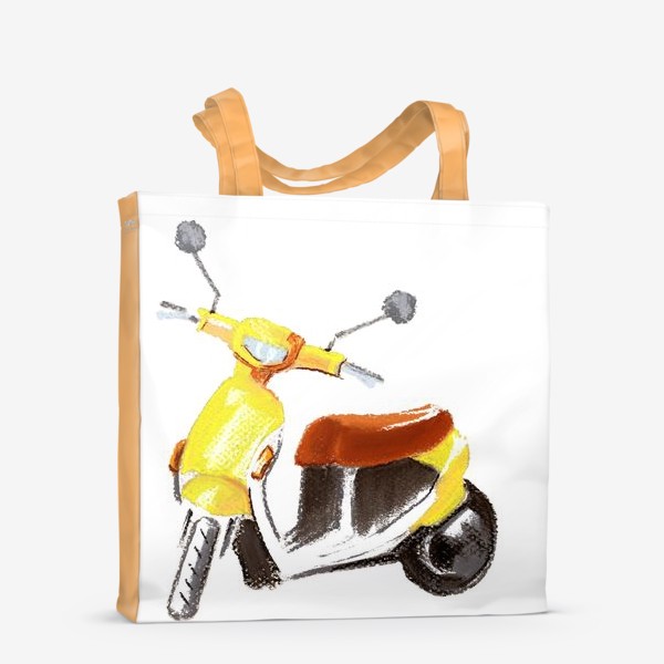 Сумка-шоппер «Желтый скутер»