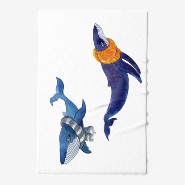 Полотенце «Осенние киты»