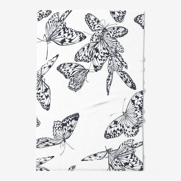 Полотенце «Узор из тропических бабочек»