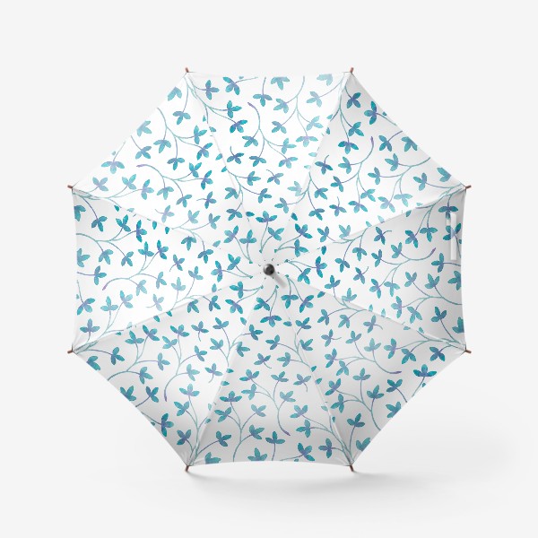Зонт «синие листья»
