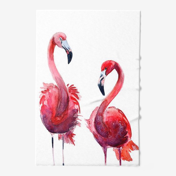 Полотенце «Розовые фламинго»