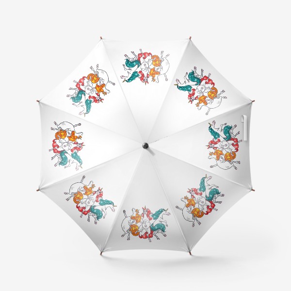 Зонт «Единорожьи танцы »