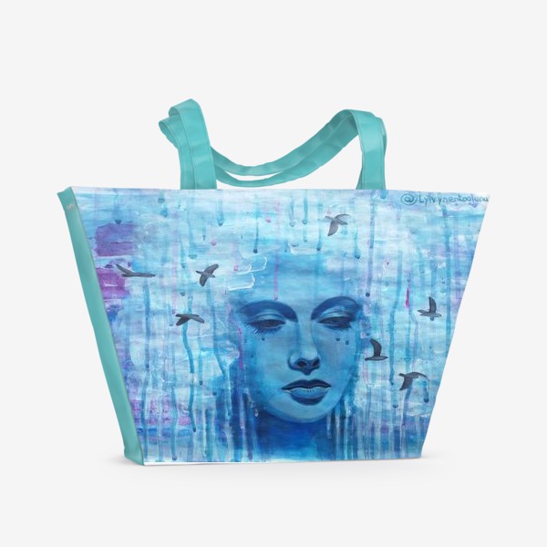 Пляжная сумка «Дождливое Небо»