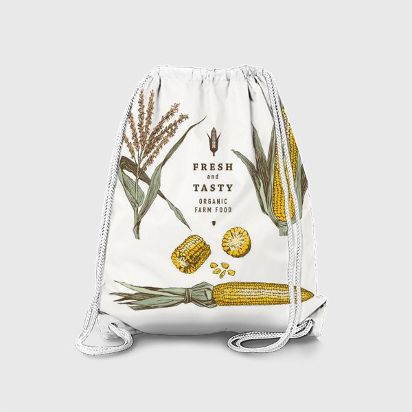 Рюкзак «Принт с кукурузой для кухни или кафе»