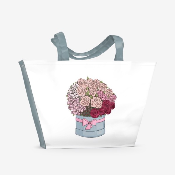 Пляжная сумка «букет цветов»