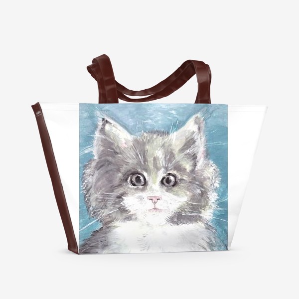 Пляжная сумка «Взгляд кошки...»
