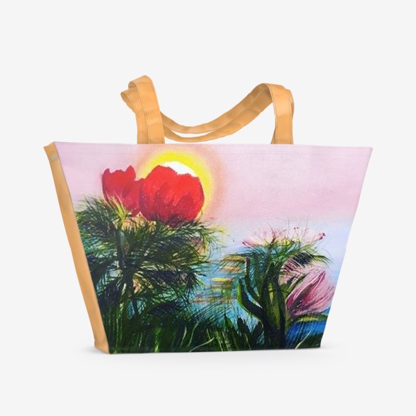 Пляжная сумка «любование солнцем»