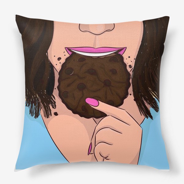 Подушка «Хрустящее шоколадное печенье с крошкой»
