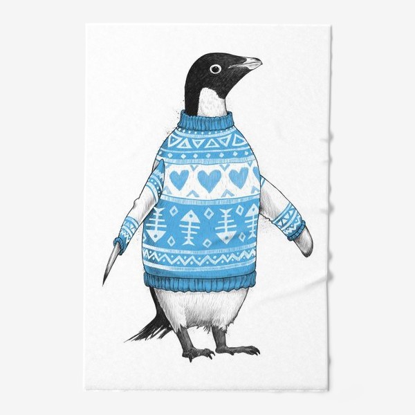 Полотенце «Пингвин в свитере»