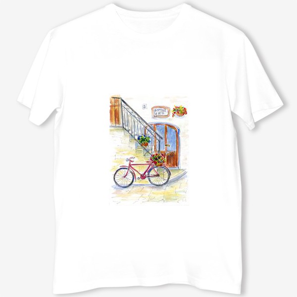 Футболка &laquo;Цветочный велосипед&raquo;