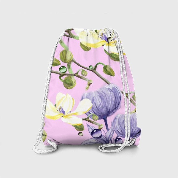 Рюкзак «Орхидеи, хризантемы»