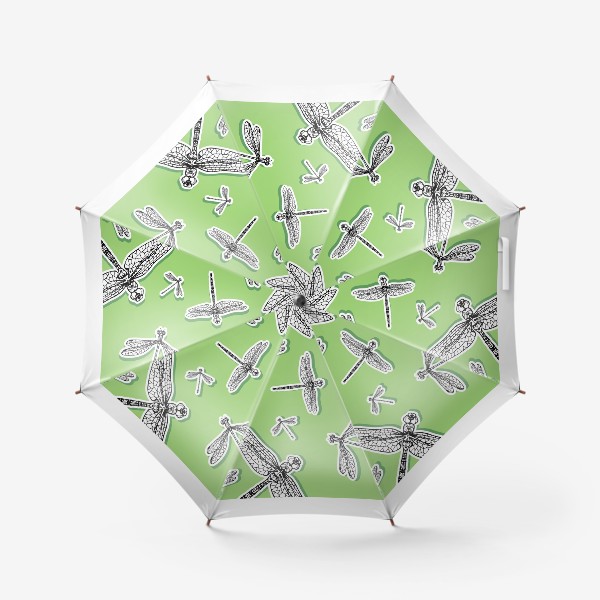 Зонт «паттерн со стрекозами»