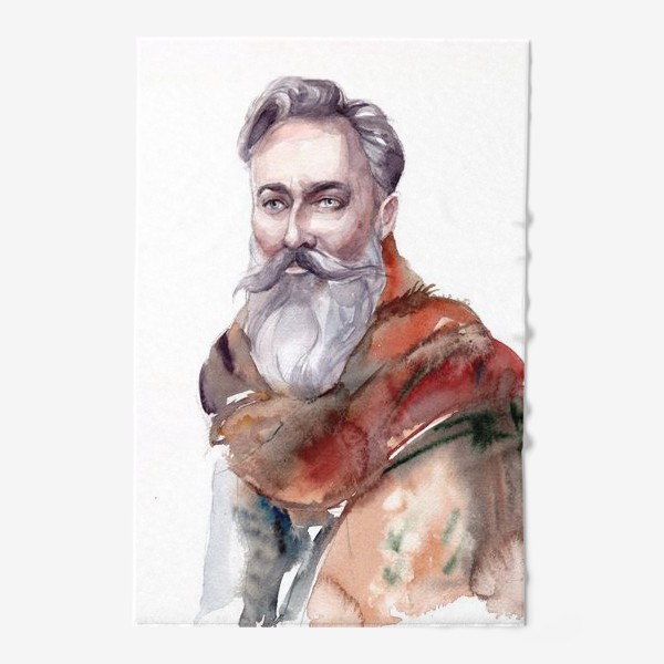 Полотенце «мужской портрет с бородой »