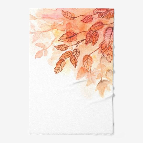 Полотенце «Оранжевые листья»