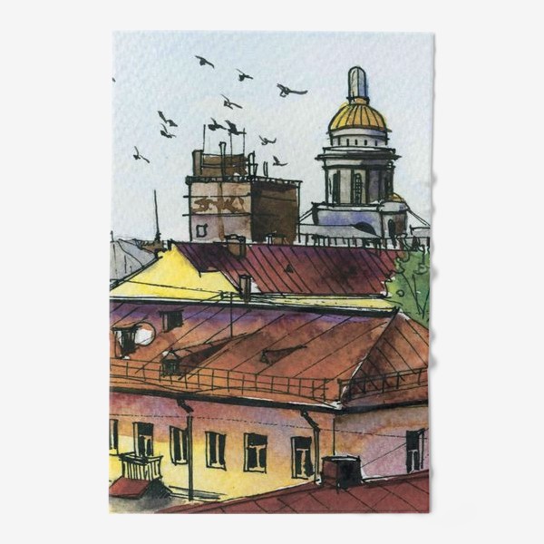 Полотенце «Крыши Петербурга»