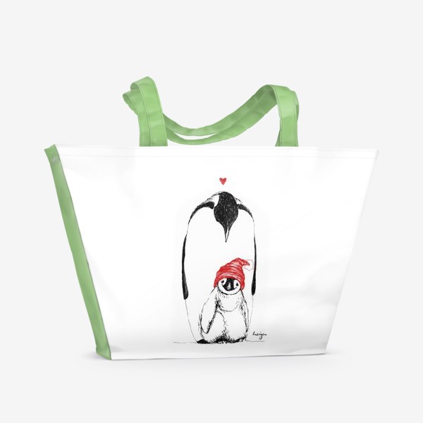 Пляжная сумка &laquo;Пингвины&raquo;