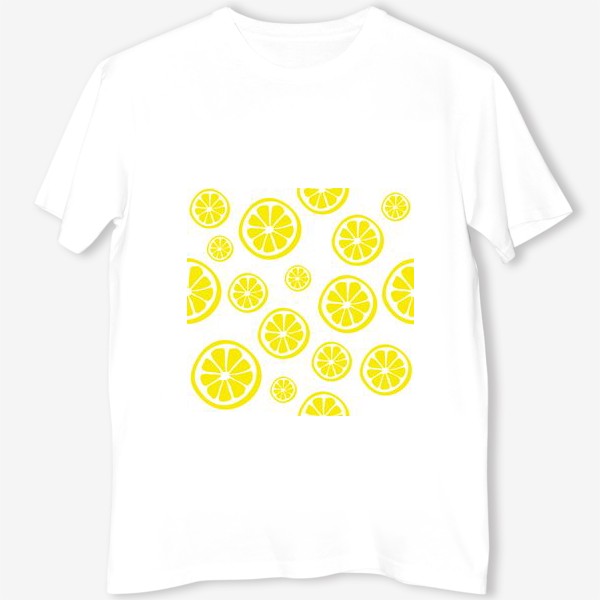 Футболка «Яркий принт с лимонными дольками»