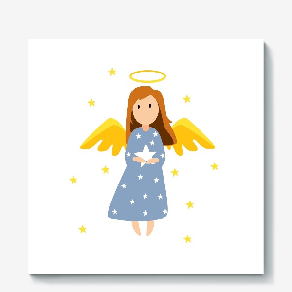 Холст «Pождественский ангел»