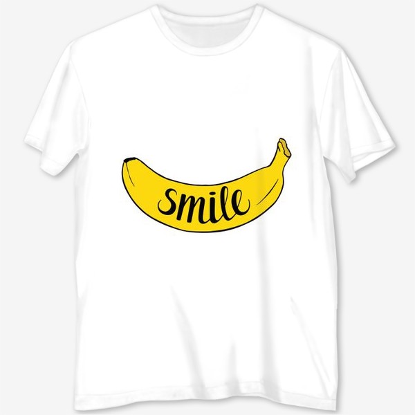 Футболка с полной запечаткой «Smile - банан»