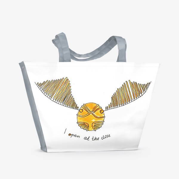 Пляжная сумка «Золотой снитч»