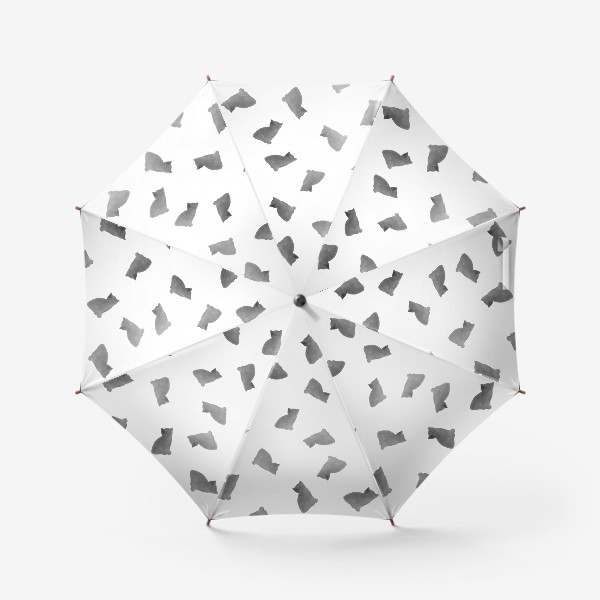 Зонт &laquo;Grey kitten pattern. Паттерн с серыми котятами&raquo;
