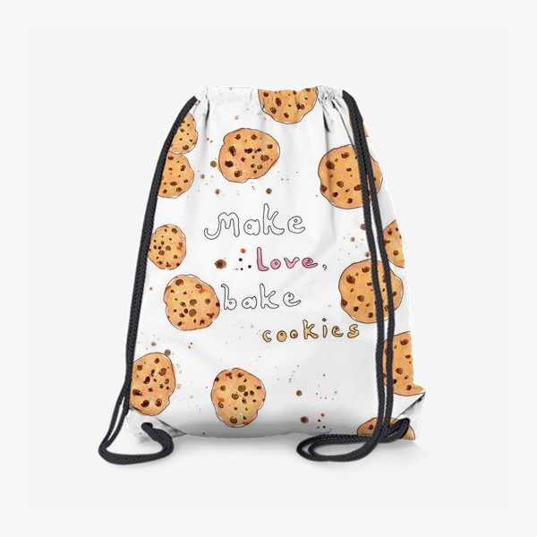 Рюкзак «Make love, bake cookies. Любовь и печенье»