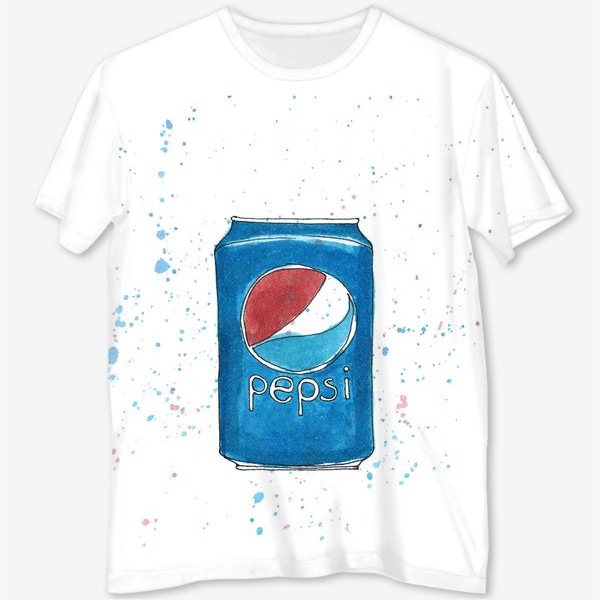 Футболка с полной запечаткой «Банка Pepsi»