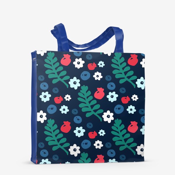 Сумка-шоппер «Лесные цветы и ягоды»