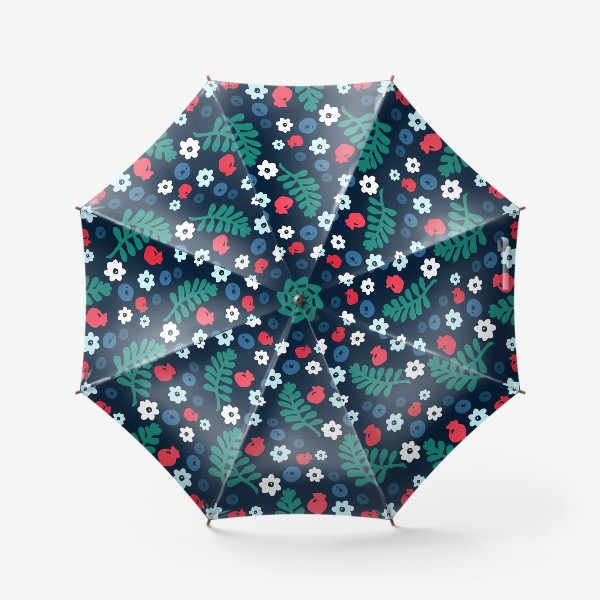 Зонт «Лесные цветы и ягоды»
