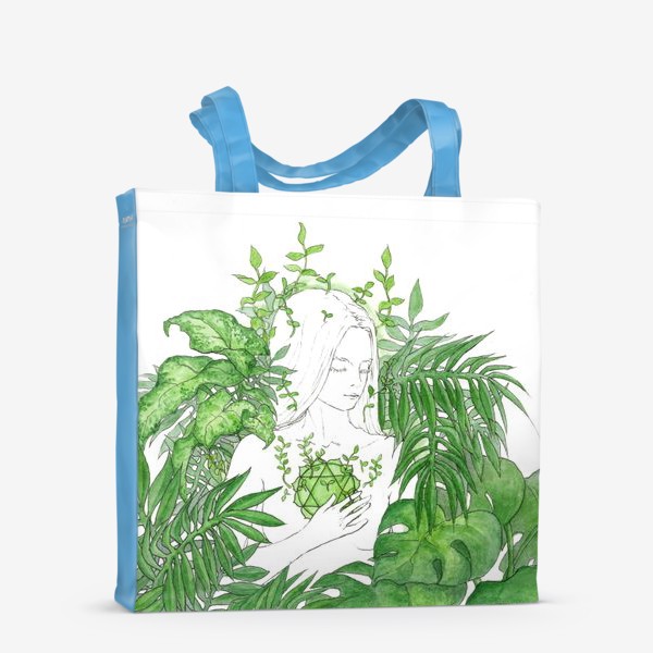 Сумка-шоппер «Зеленая чакра Анахата»