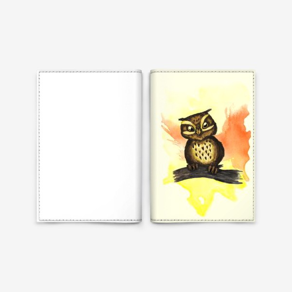 Обложка для паспорта «Милая сова»