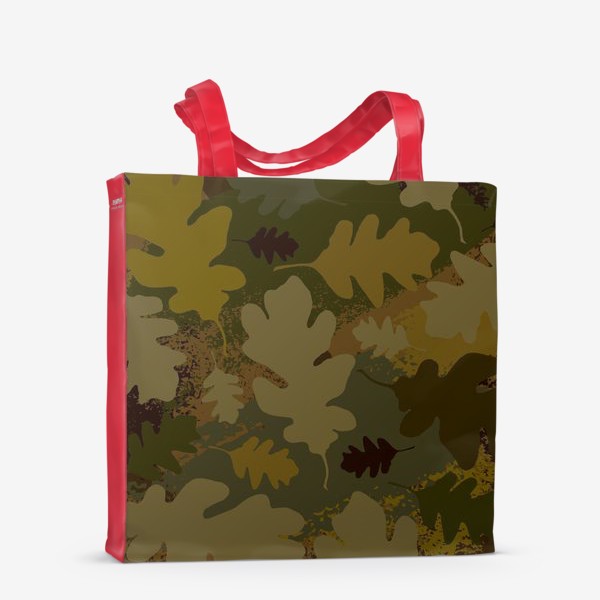 Сумка-шоппер &laquo;Камуфляж. Дубовые листья. Паттерн.&raquo;