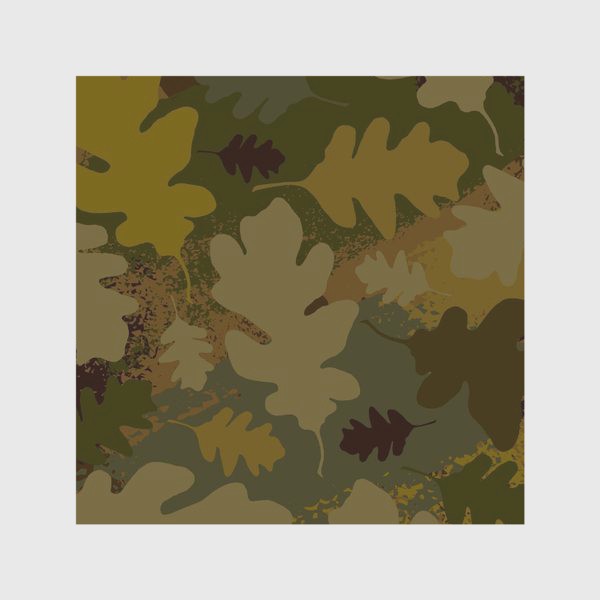 Скатерть &laquo;Камуфляж. Дубовые листья. Паттерн.&raquo;
