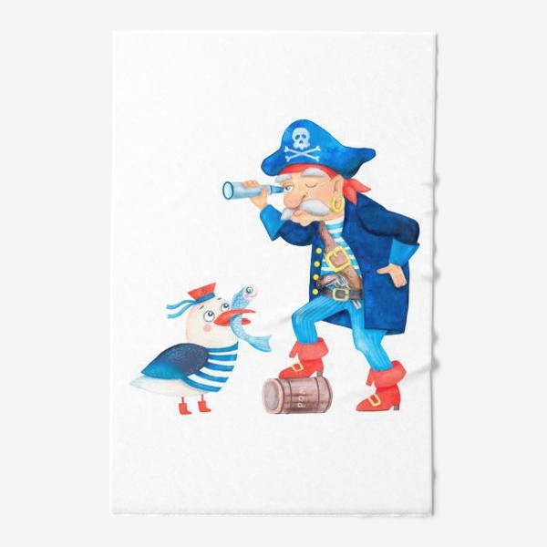 Полотенце «Пират и чайка»