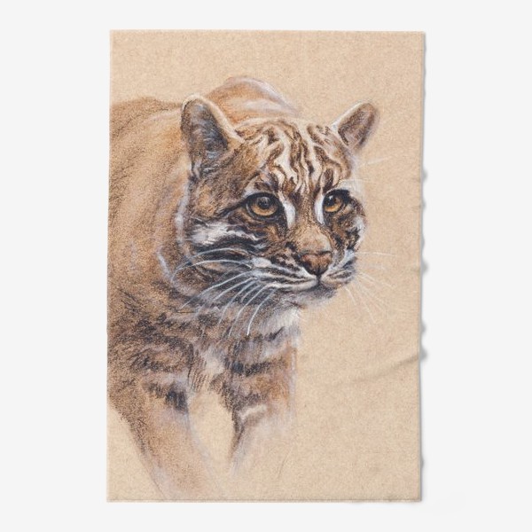 Полотенце &laquo;Азиатская золотистая кошка (Темминка)&raquo;