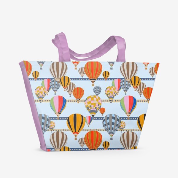 Пляжная сумка «Воздушные шары паттерн»