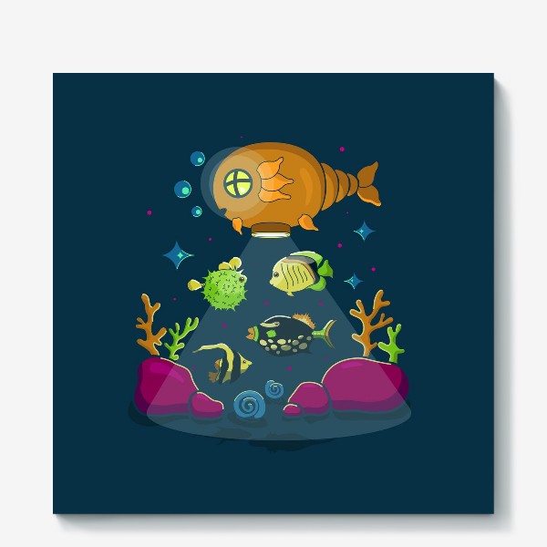 Холст «Подводный мир»