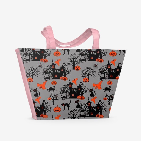 Пляжная сумка «хэллоуин паттерн»