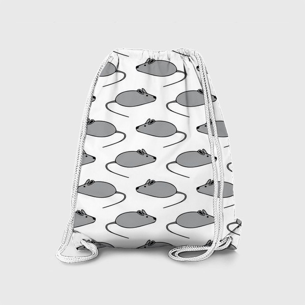 Рюкзак «милые мышки паттерн. подарок на Новый год. символ 2020 года»