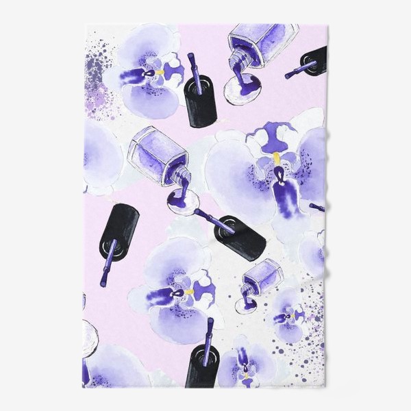 Полотенце «Fashion Nails Орхидея Лак »