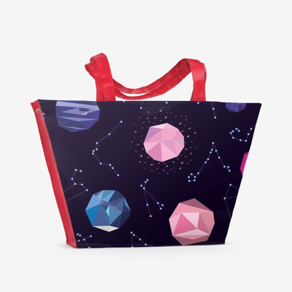 Пляжная сумка «Планеты и созвездия»