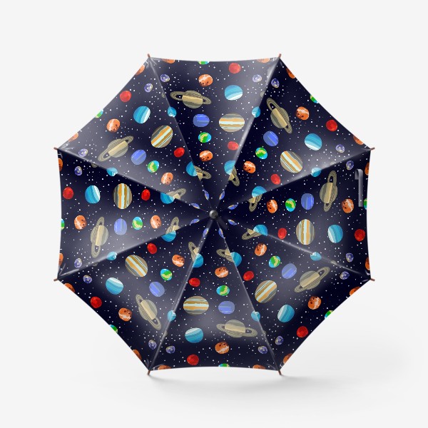 Зонт «Паттерн планеты»