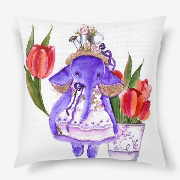 Подушка «Фиолетовый слон»