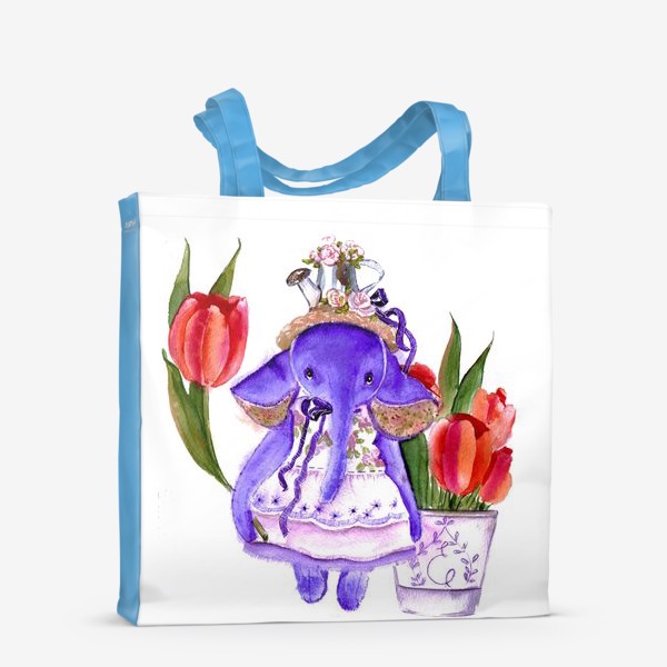 Сумка-шоппер «Фиолетовый слон»